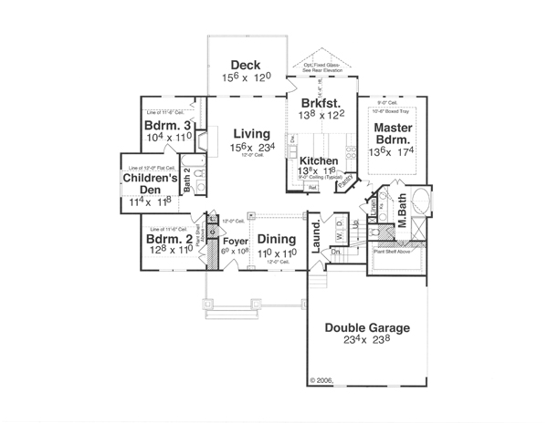 First Floor image of BRECKENRIDGE House Plan